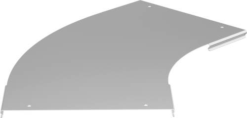 Крышка поворота лестничного LESTA 45град основание 500мм R300 | код CPG04D-4-45-500-10 | IEK